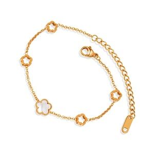 Elegant Gold Flower Bracelet